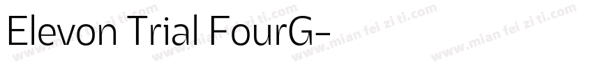 Elevon Trial FourG字体转换